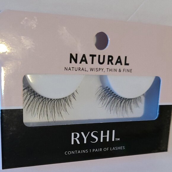 RYSHI NATURAL & WISPIES FALSE LASHES - BUNDLE OF 2 - LIGHTWEIGHT & ELEGANT - Picture 3 of 6